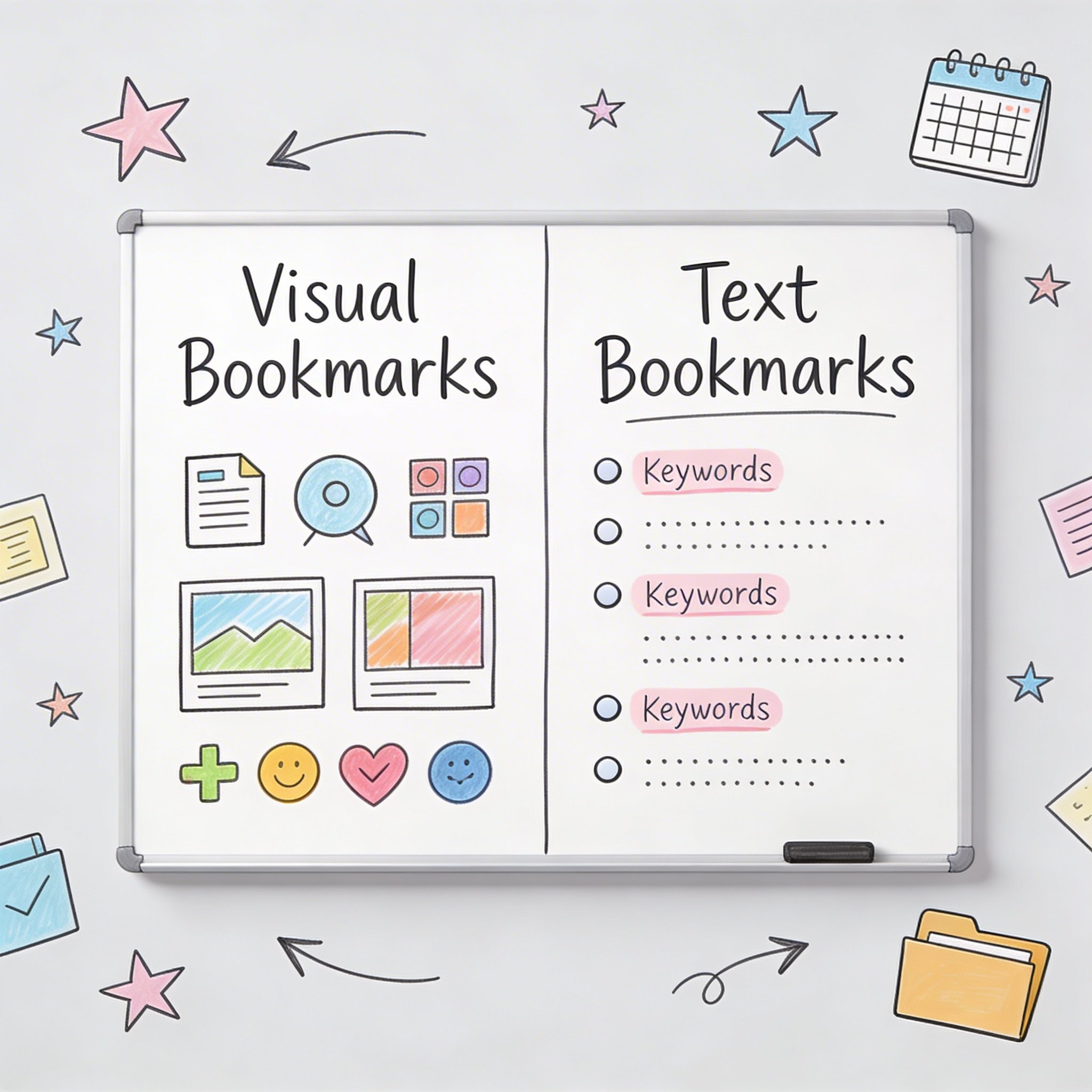 Visual Bookmarks vs Text Bookmarks: Which Display Works Better?
